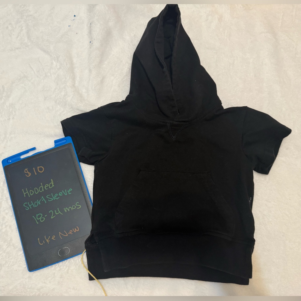 Cozy Black Kids' Hooded Sweatshirt